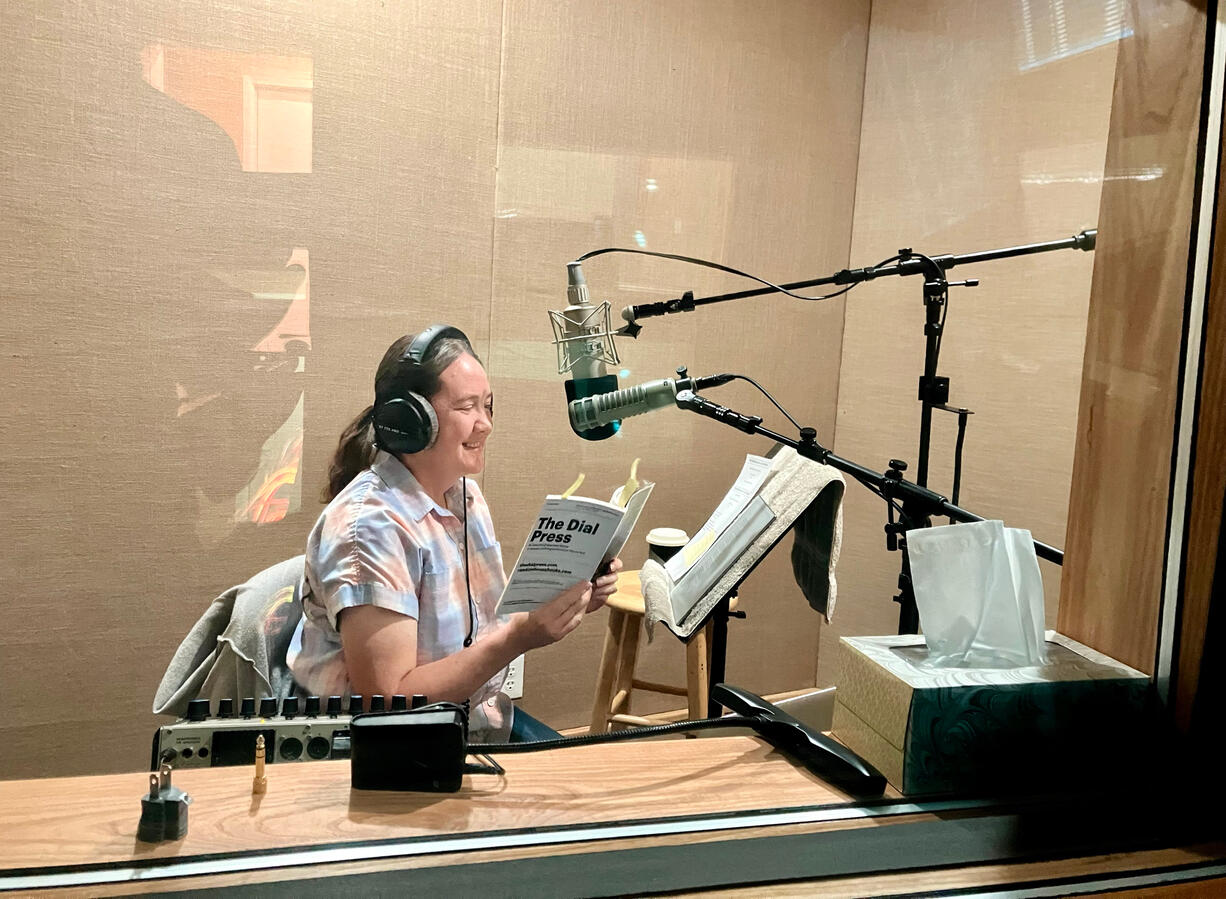 In the studio to record the audio book for Birds of America In the studio to record the audio book for Birds of America
